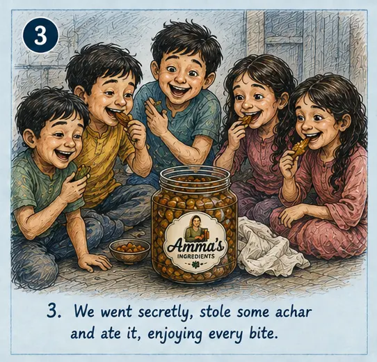 Children stealing Achar